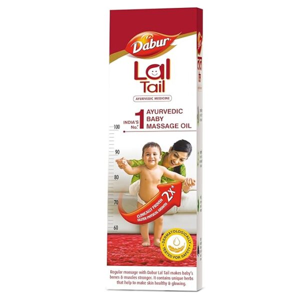 Dabur Lal Tail : Ayurvedic Baby Massage Oil 100Ml