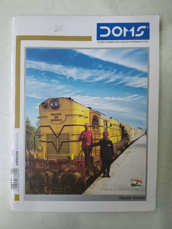 Doms notebook Rs50.